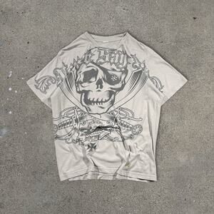 Vintage Y2K Grunge Gothic Skull 'The Goonies' Move Promo Tee Size S/M 20x24